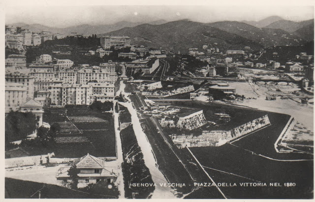 1 Bastioni sul Bisagno ora p. della Vittoria by Mangini demoliti nel 1890